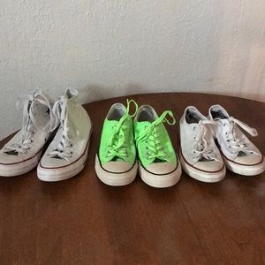 Bundle of beat up converse